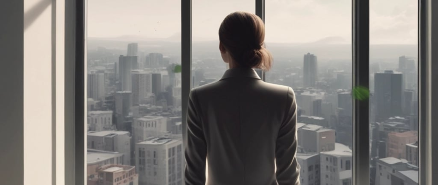 Pessoa feliz após alcançar objetivos financeiros planejados